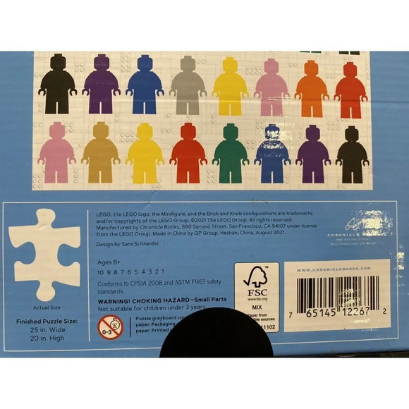 LEGO Collection x Target Colorful Minifigures 500 Piece Puzzle NEW - Picture 4 of 7